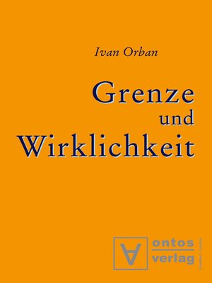 cover image of Grenze und Wirklichkeit
